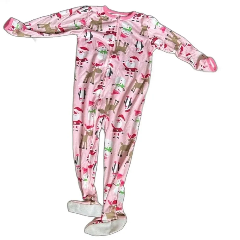 Carter's Toddler Footed Sleeper Pajamas 3T Christmas